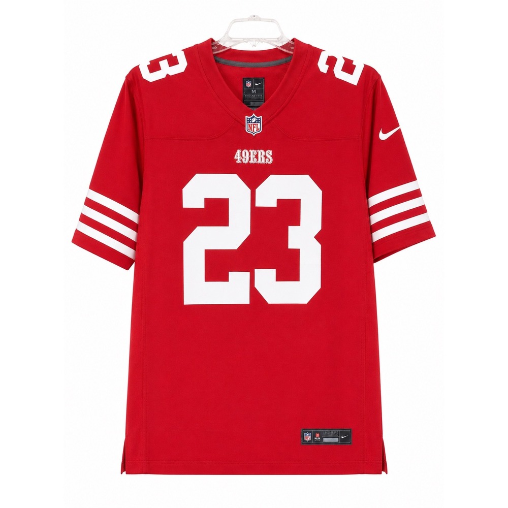 Nike NFL San Francisco 49ers Christian McCaffrey #23 Game Jersey Red Mens Medium